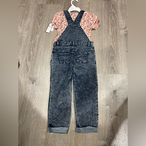 Little Lass 2 pc overall set size 4T - Picture 5 of 5